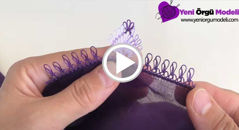 Şahane Rengi İle Gösterişli İğne Oyası Modeli Videolu Anlatım