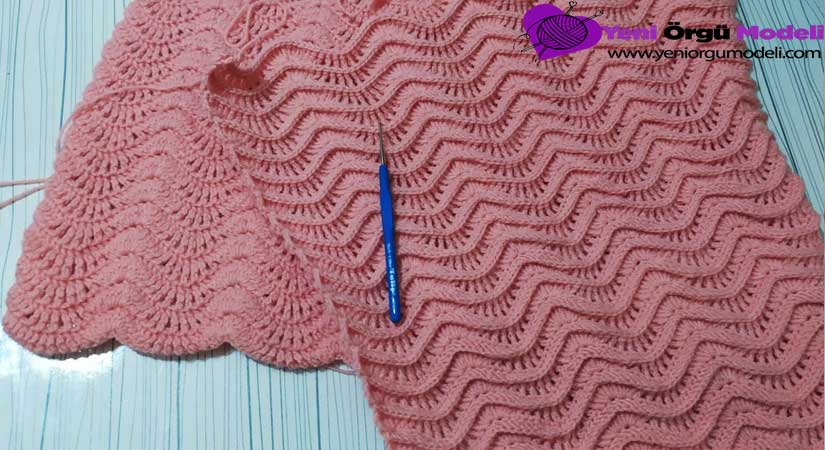 Su Dalgası Gelin Kız Yeleği Modeli Videolu Anlatım