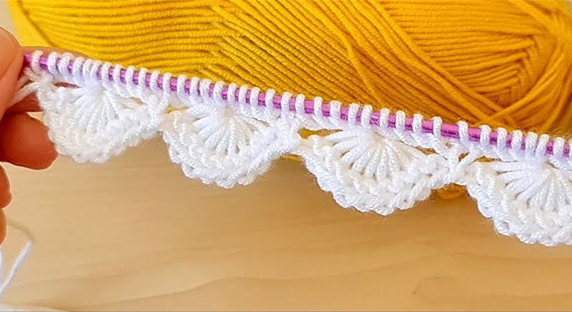 Örgüde İstiridye Başlama Tekniği Videolu Anlatım