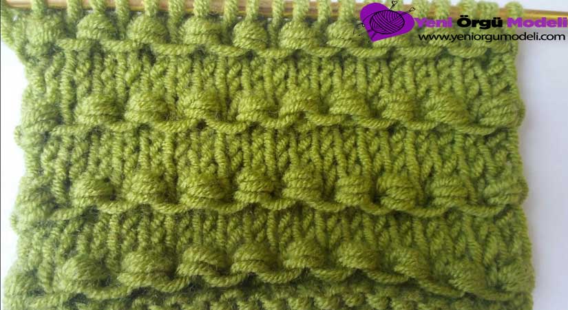 Sıralı Dişler Örgü Modeli Videolu Anlatım