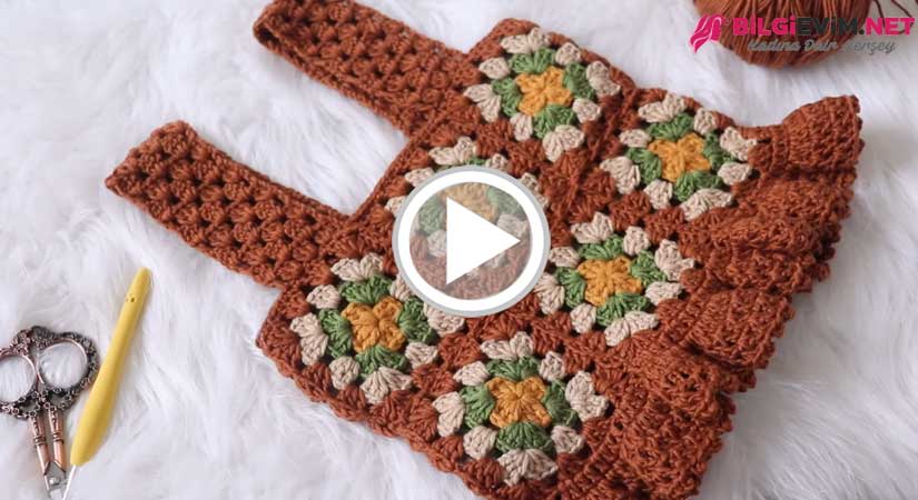 Tığ İşi Muhteşem Krop Bluz Yapılışı Videolu Anlatım