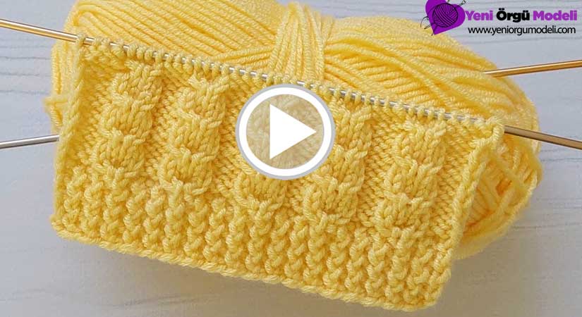 İki Şiş İle Örgü Modeli Videolu Anlatım