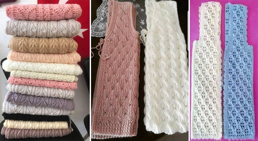 Örgü Bayan Yelek Modelleri