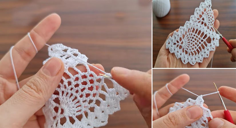 Tığ İşi Çok Güzel Dantel Modeli Videolu Anlatım