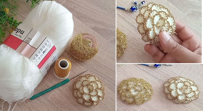 Lif Zade Çiçeği Yapılışı Örgü Videolu Anlatım