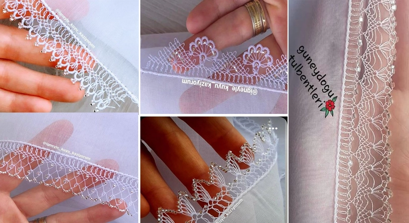 Beyaz Tülbent İğne Oyası Modelleri