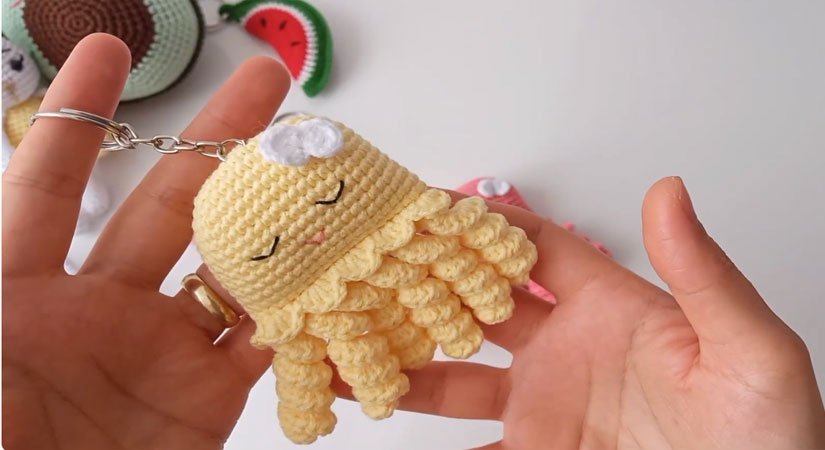 Amigurumi Ahtapot Anahtarlık Yapımı Videolu Anlatım