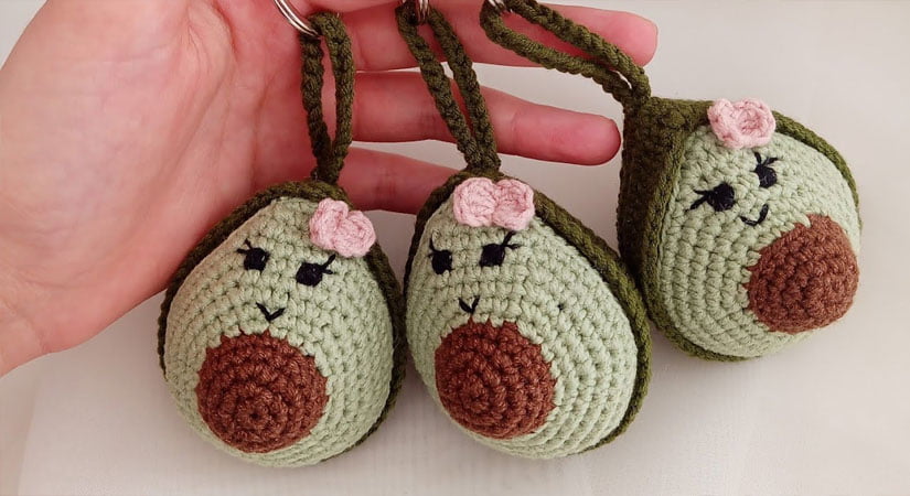 Amigurumi Avokado Anahtarlık Yapılışı Videolu Anlatım