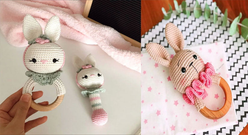 Amigurumi Tavşanlı Çıngırak Yapılışı Videolu Anlatım