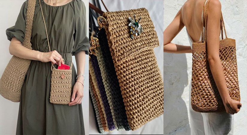 En Yeni Hasır Çanta Modelleri