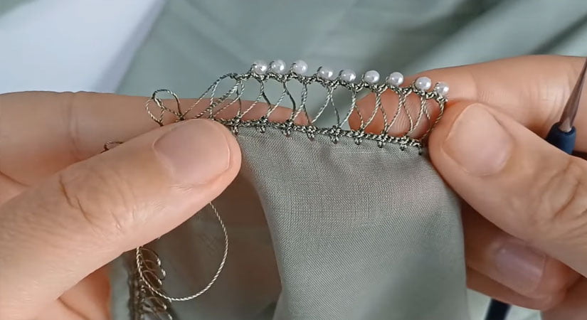 İncili Yazma Oyası Yapılışı Videolu Anlatım