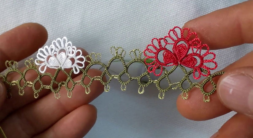 Sıralı Dolgulu Mekik Oyası Yapılışı Videolu Anlatım