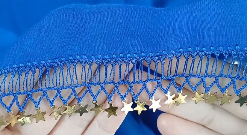 Yıldız Pul İle Yapılan Yazma Oyası Yapılışı Videolu Anlatım