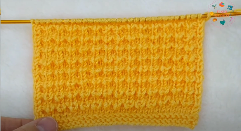 Fare Dişi Örgü Modeli: Kabarcık Kabarcık Görüntüsüyle Harika Bir Model