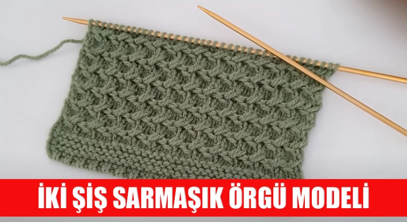 İki Şiş ile Örülen Sarmaşık Modeli Videolu Anlatım